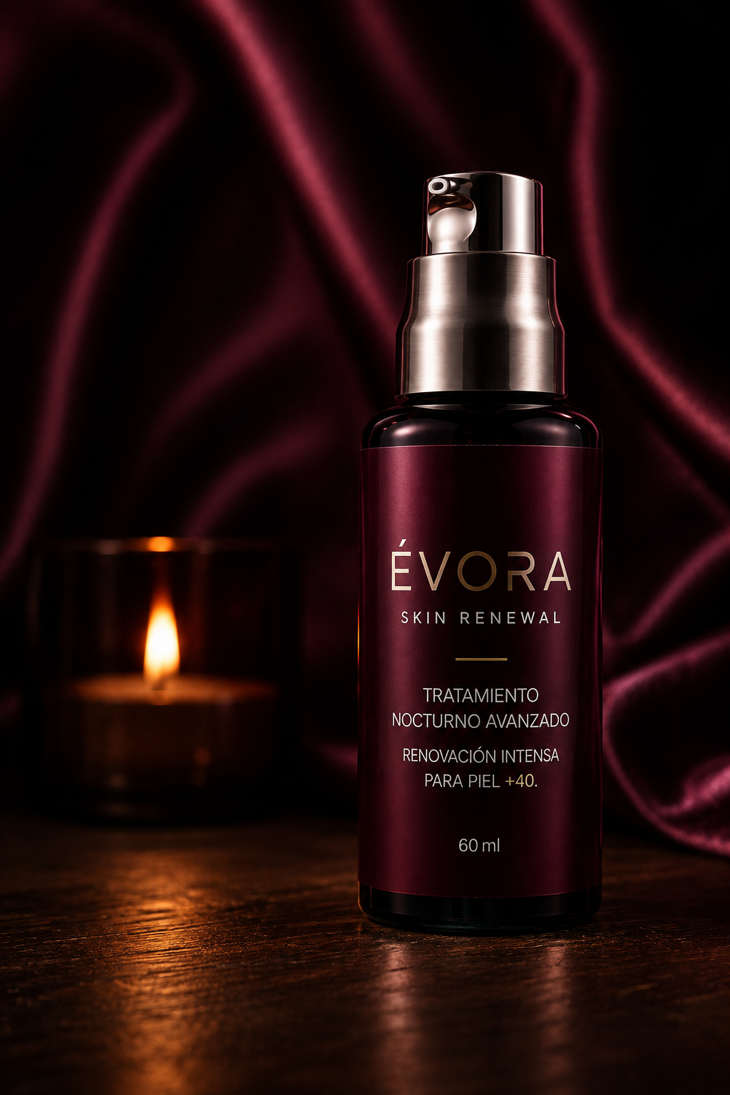 Frasco de ÉVORA RENOVA, tratamiento nocturno avanzado, 60 ml